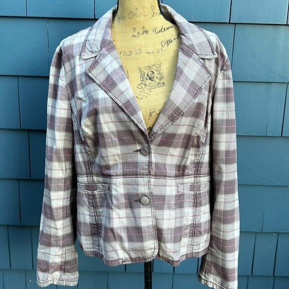 Hillard & Hanson Jackets & Blazers - 💜💜💜Hillary & Hanson XL purple houndstooth jacket blazer
